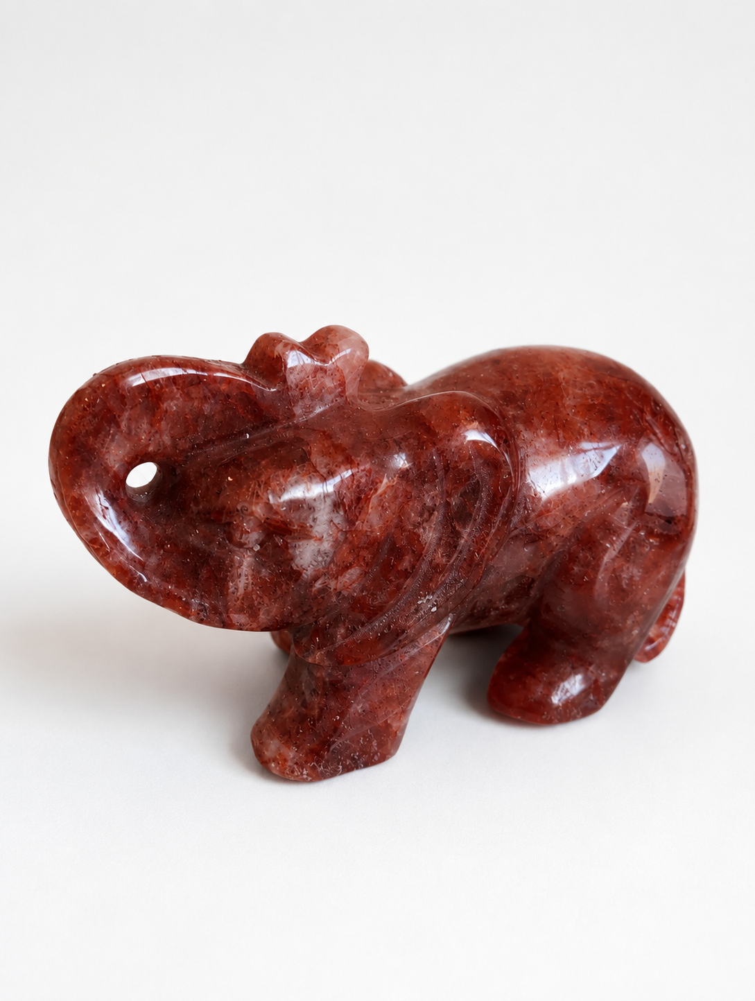 Fire Quartz Elephant