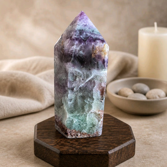 Brazilian Rainbow Fluorite Tower