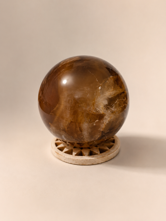 Golden Healer Quartz Sphere