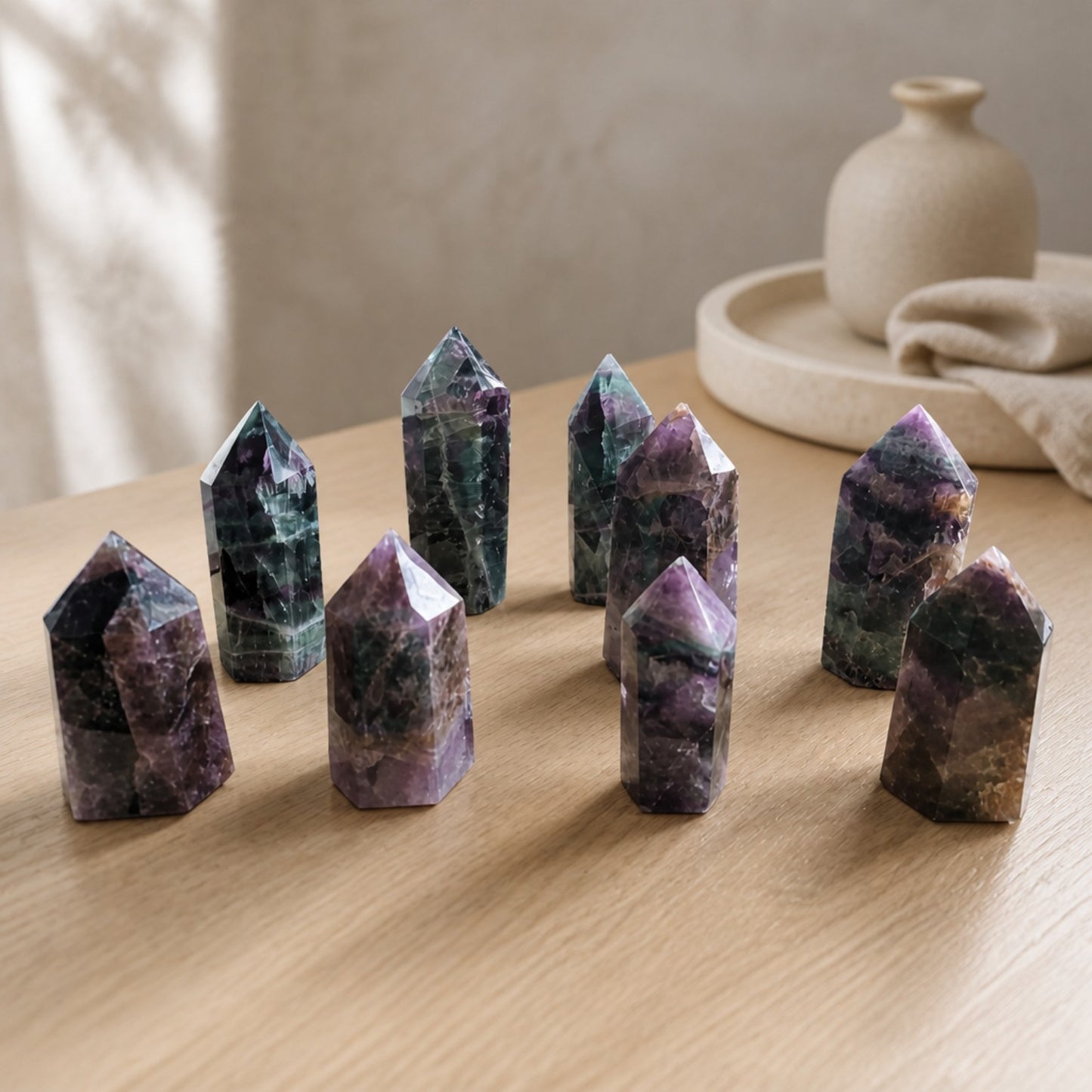 Brazilian Rainbow Fluorite Tower