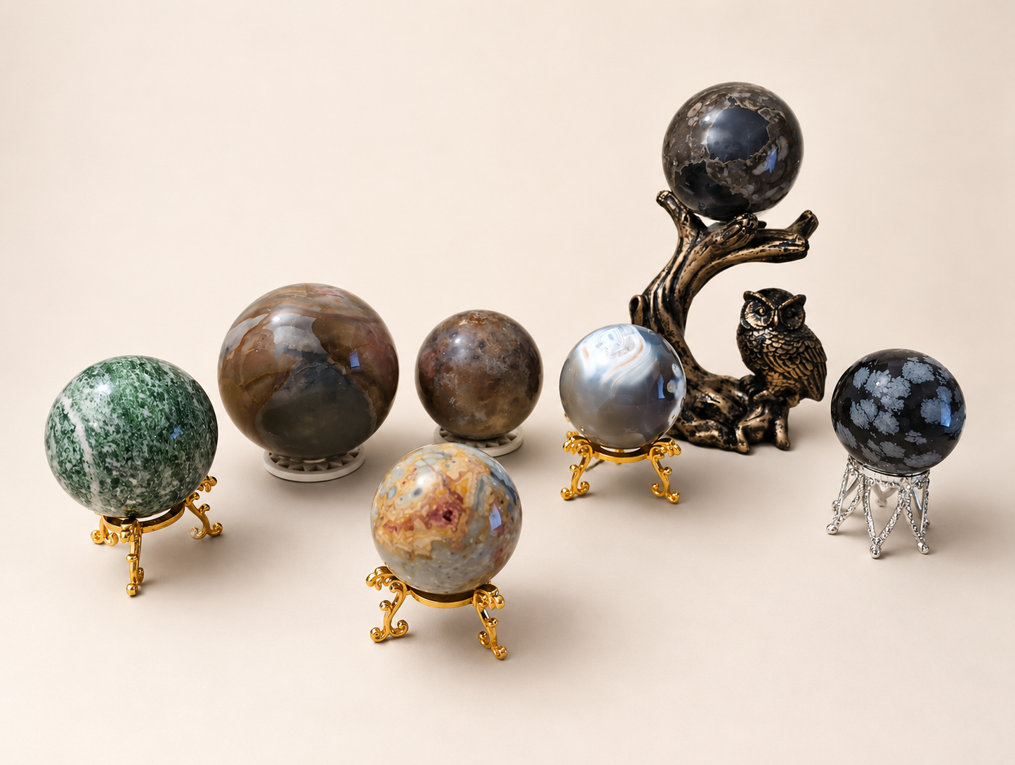 Natural Crystal Spheres