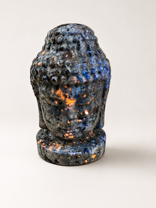 Yooperlite Buddha Heads