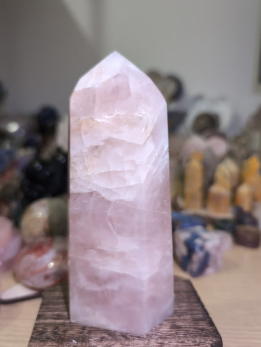Brazilian Rose Quartz Towers
