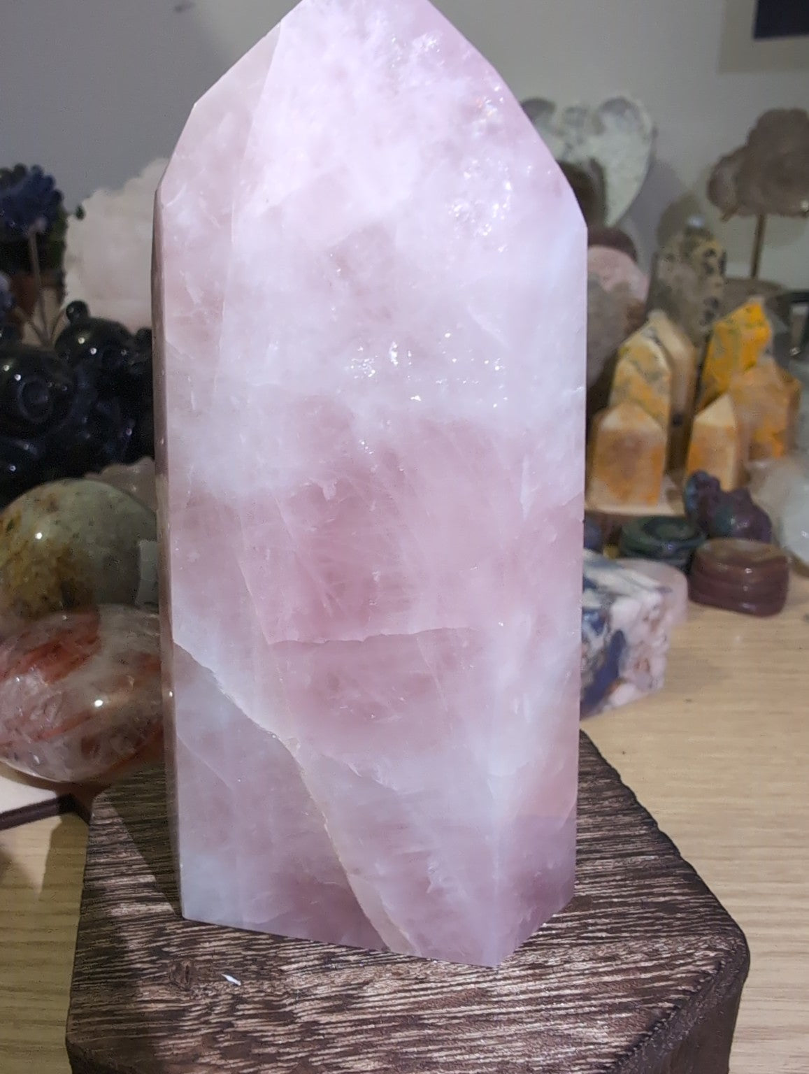 Brazilian Rose Quartz Towers