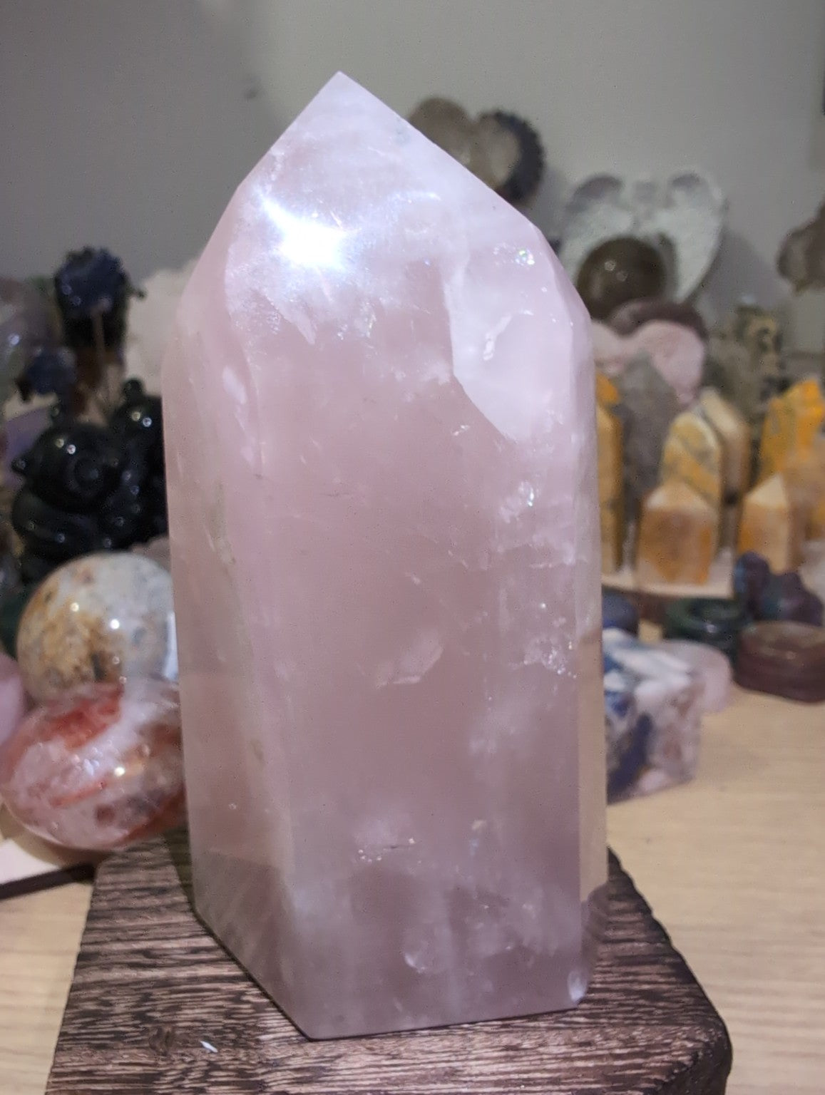 Brazilian Rose Quartz Towers
