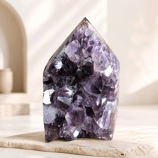 Brazilian Amethyst Druzy Towers