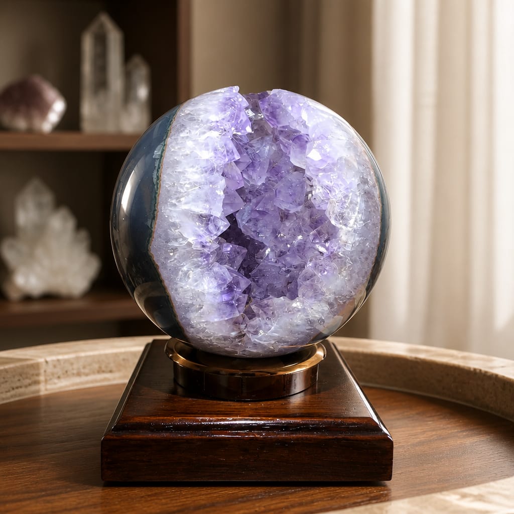 Uruguay Purple Amethyst Agate Sphere
