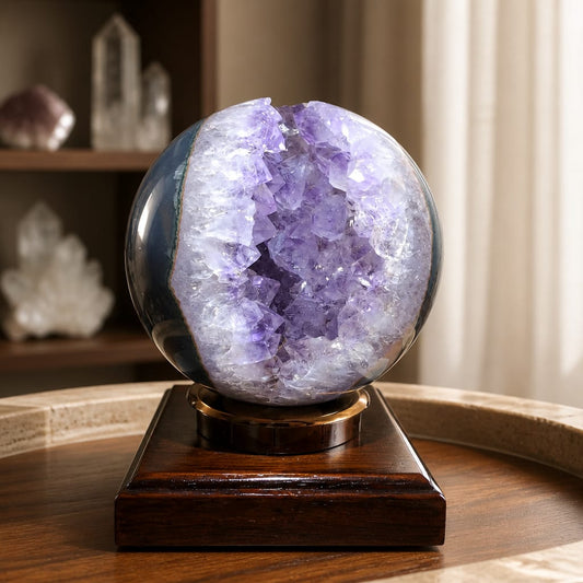 Uruguay Purple Amethyst Agate Sphere