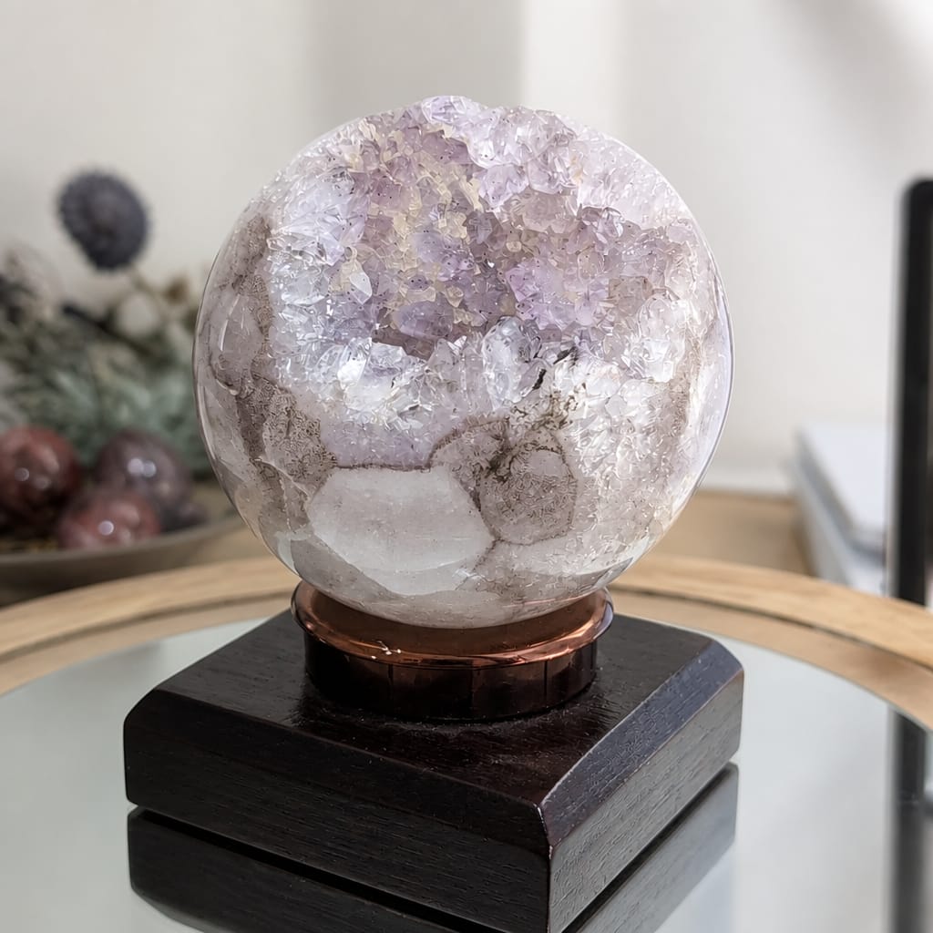 Uruguay Amethyst Agate Sphere