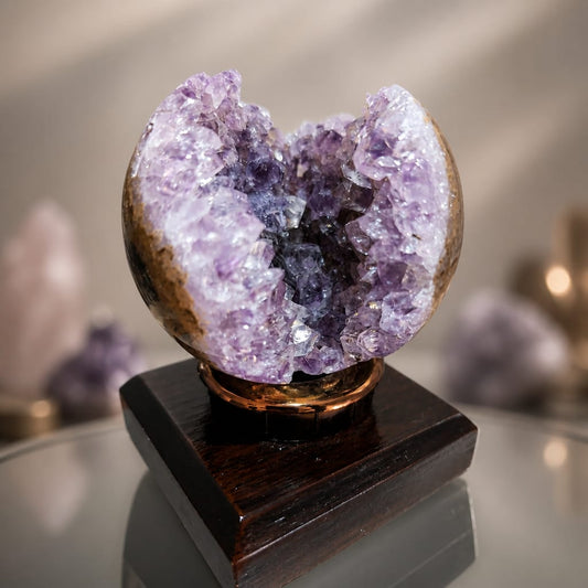 Uruguay Amethyst Druzy Sphere