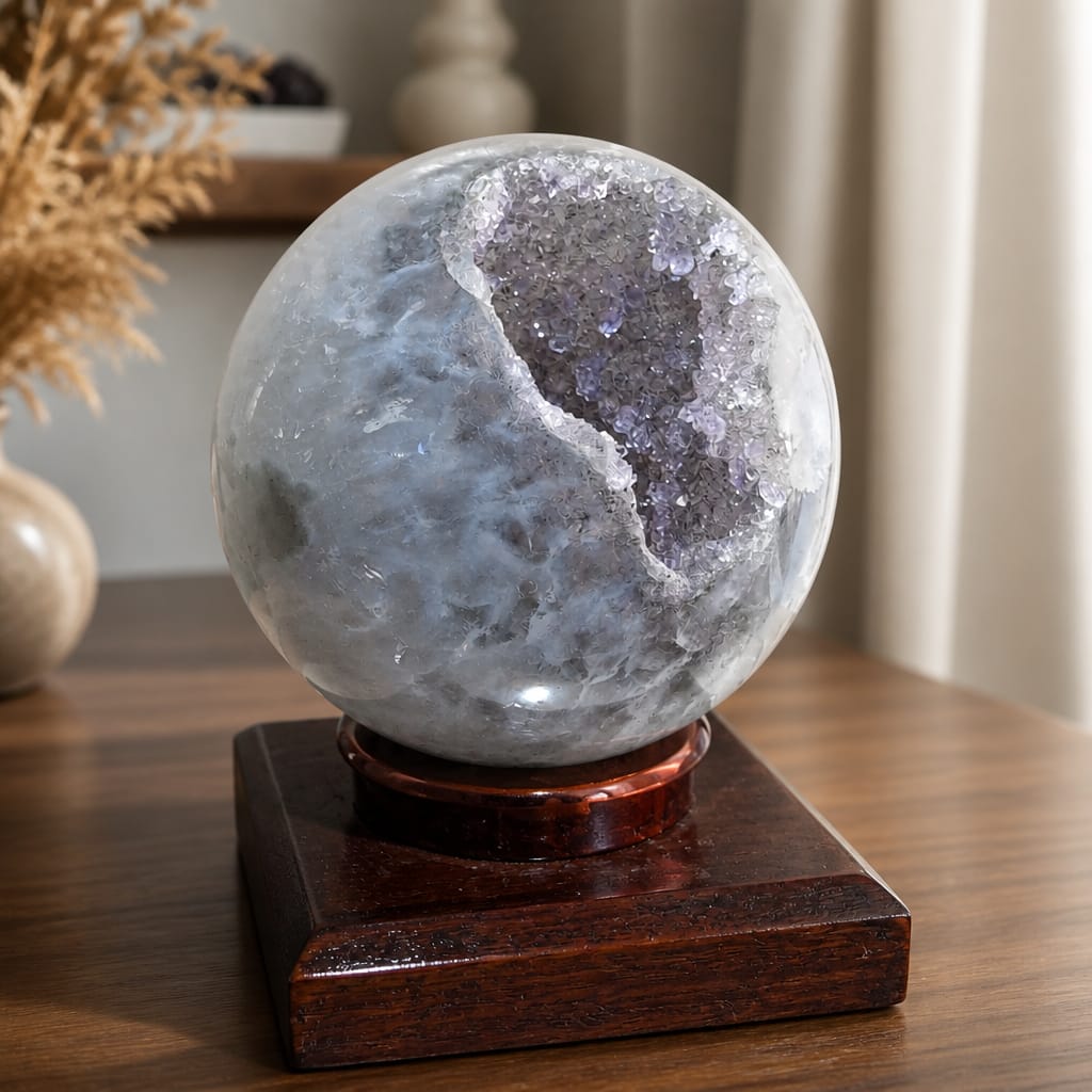 Moonlit Uruguay Amethyst Sphere
