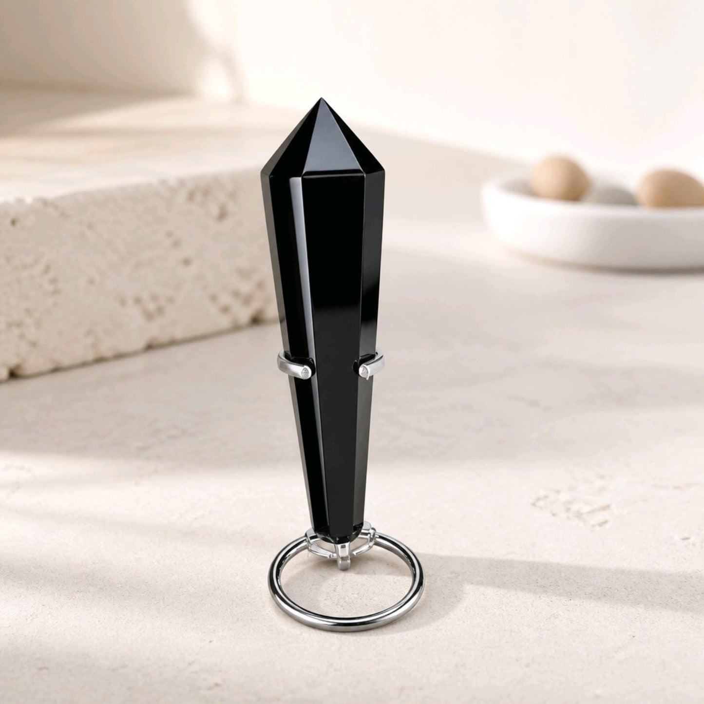 Crystal Wand on Stand