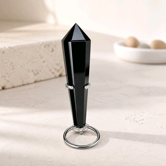 Crystal Wand on Stand