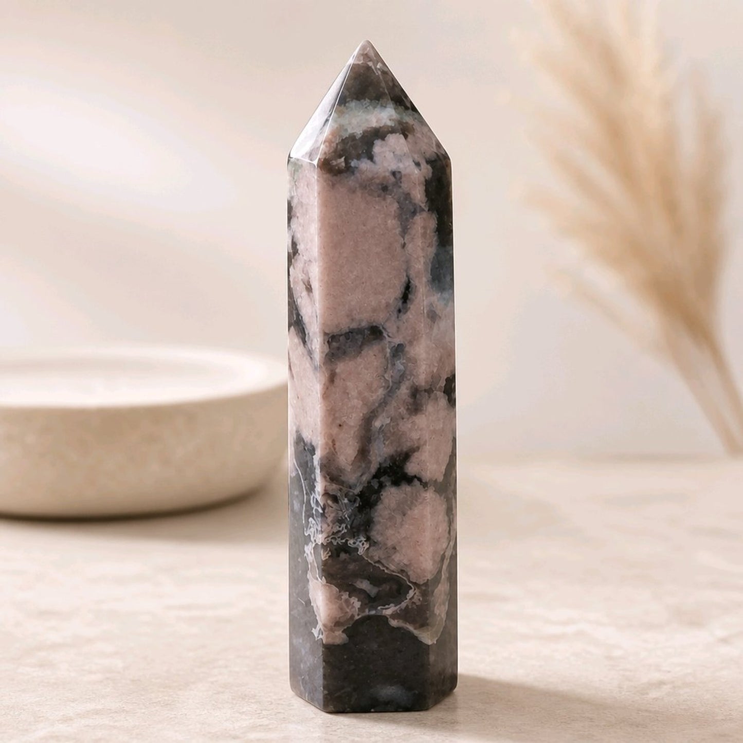 Blue Flower Agate Towers