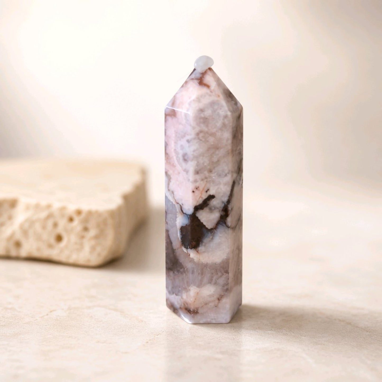 Blue Flower Agate Towers