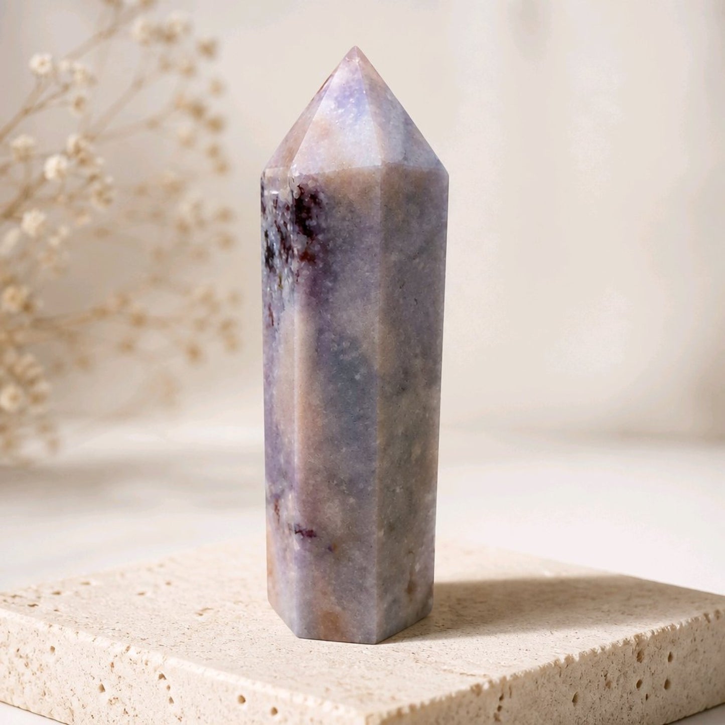 Blue Flower Agate Towers