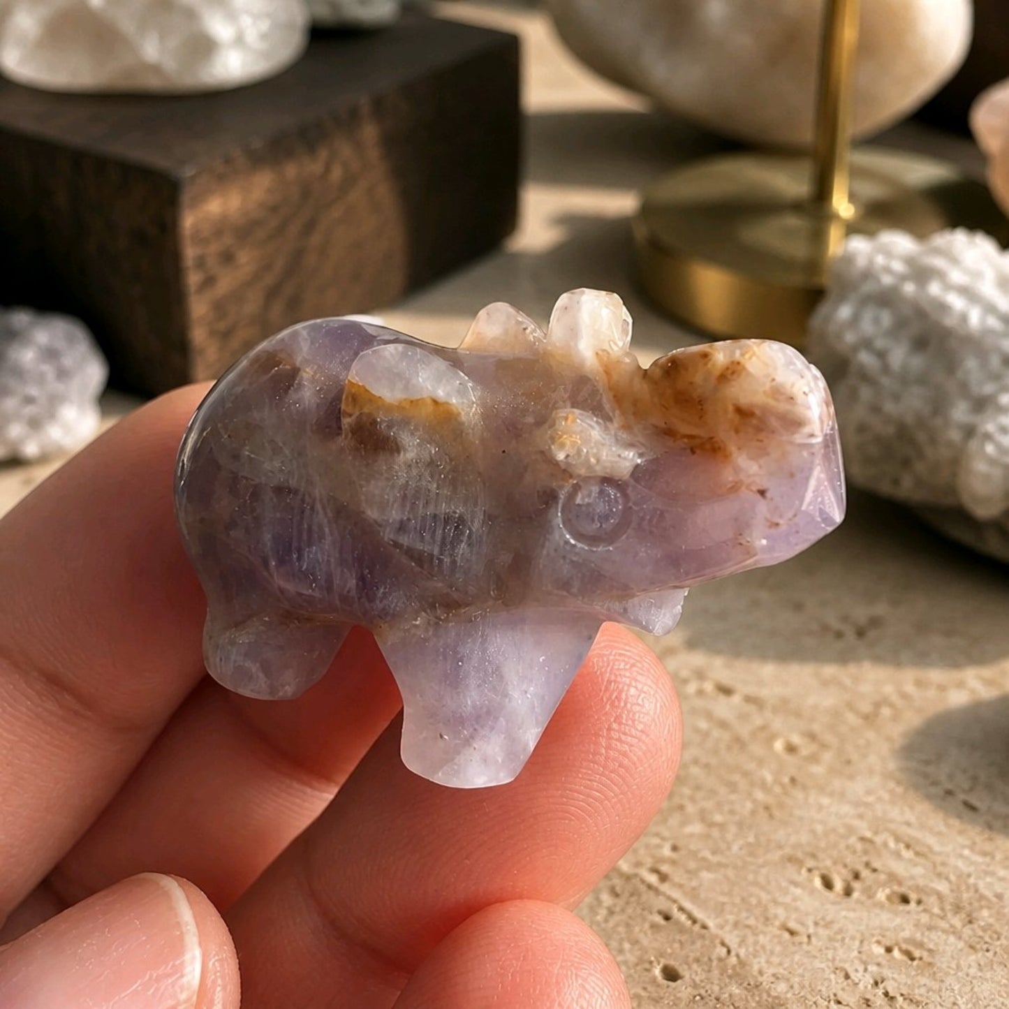 Mini Crystal Elephants