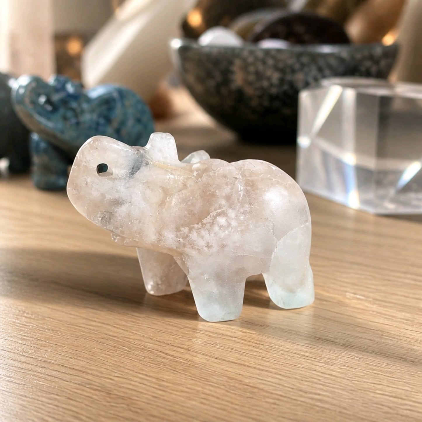 Mini Crystal Elephants