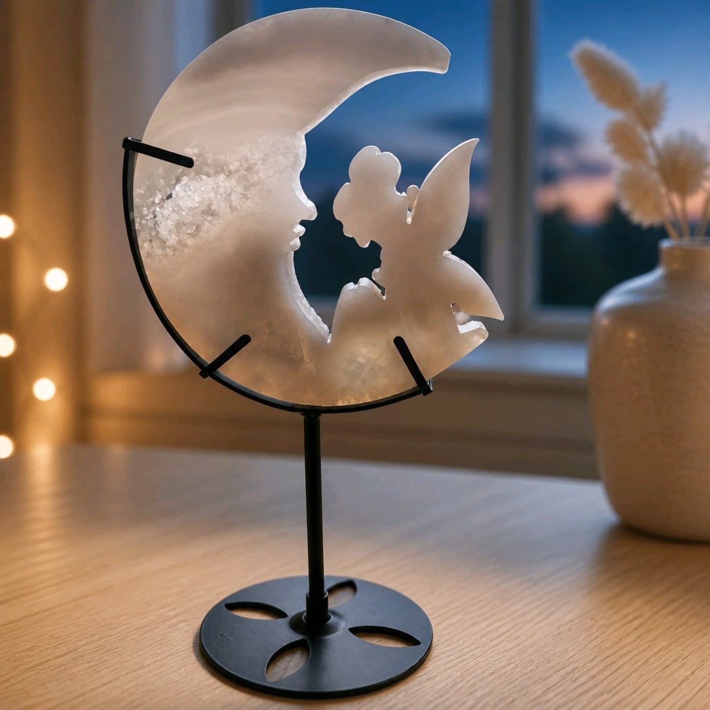 Fairy Moon Crystal Carvings