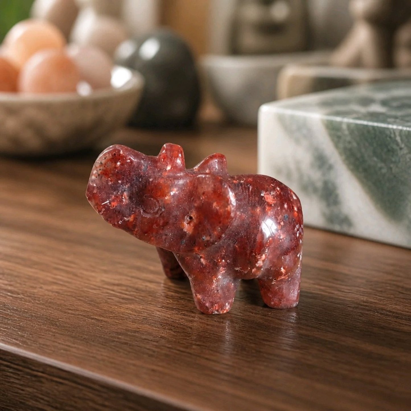 Mini Crystal Elephants
