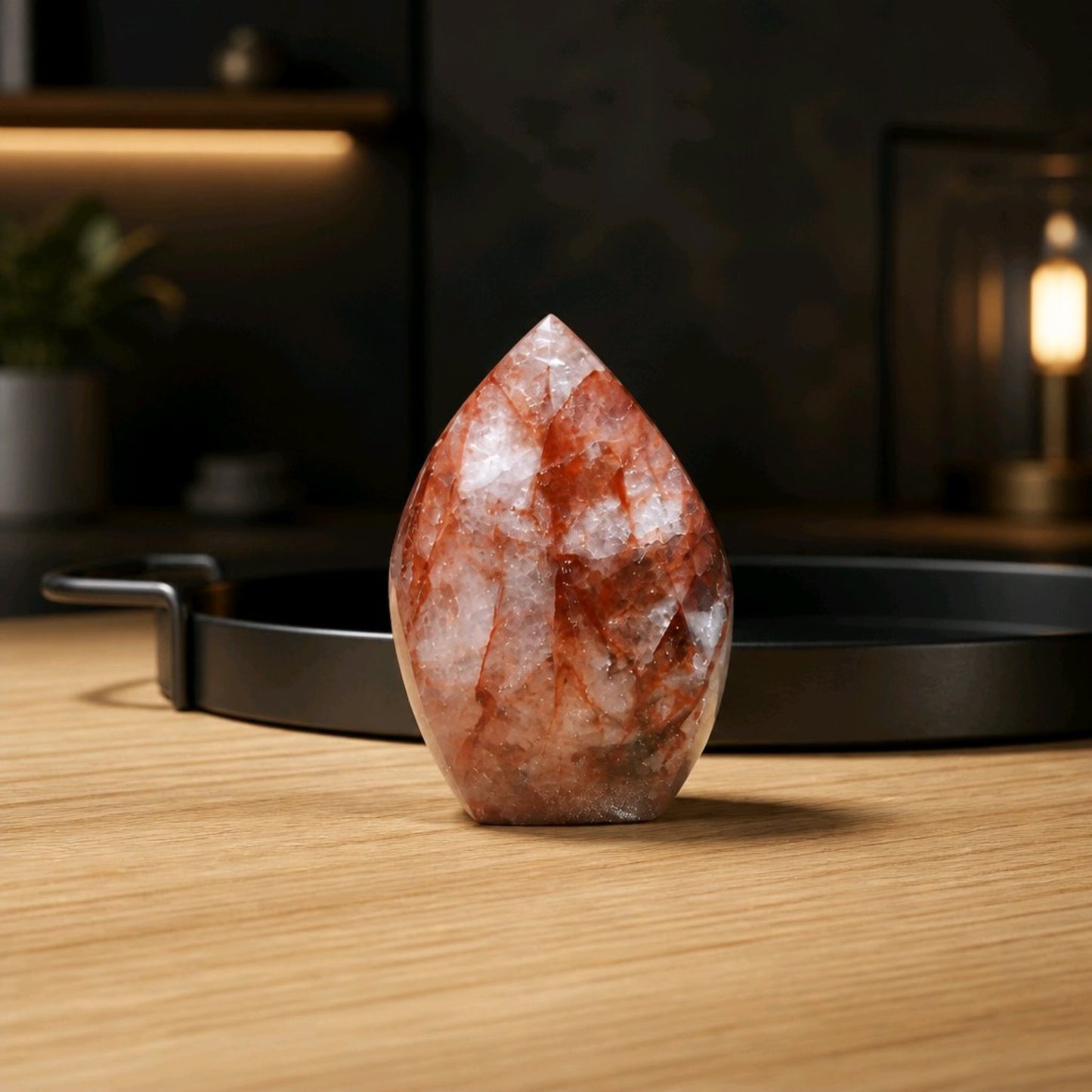 Fire Quartz Teardrop