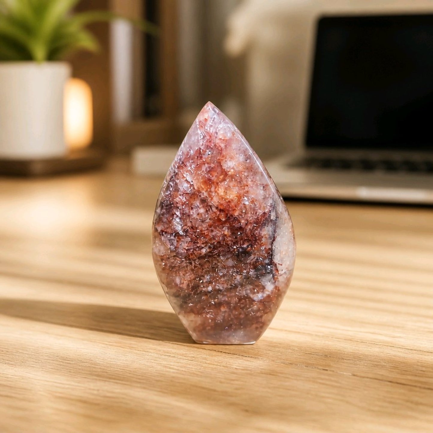 Fire Quartz Teardrop