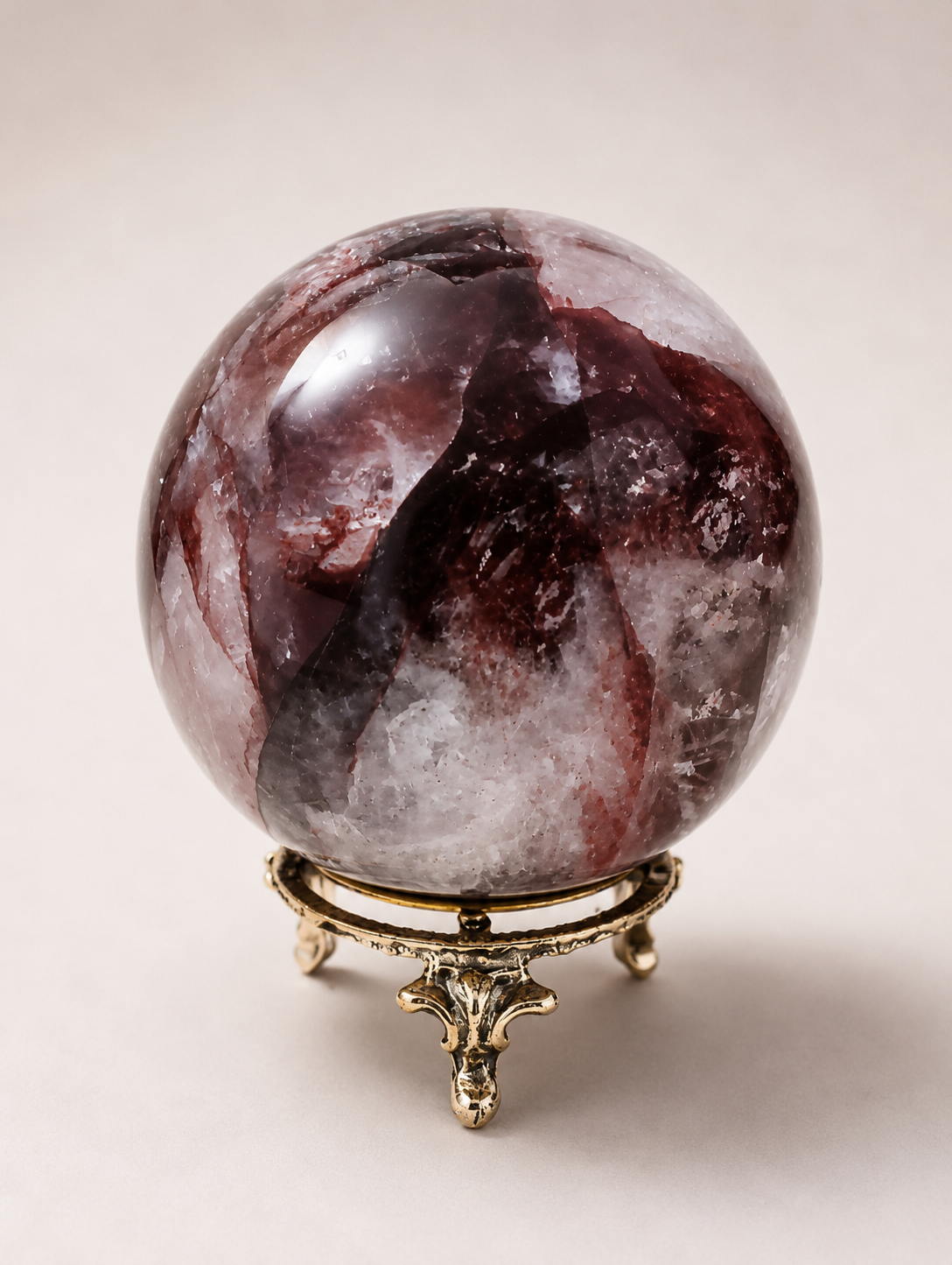Fire Quartz Sphere