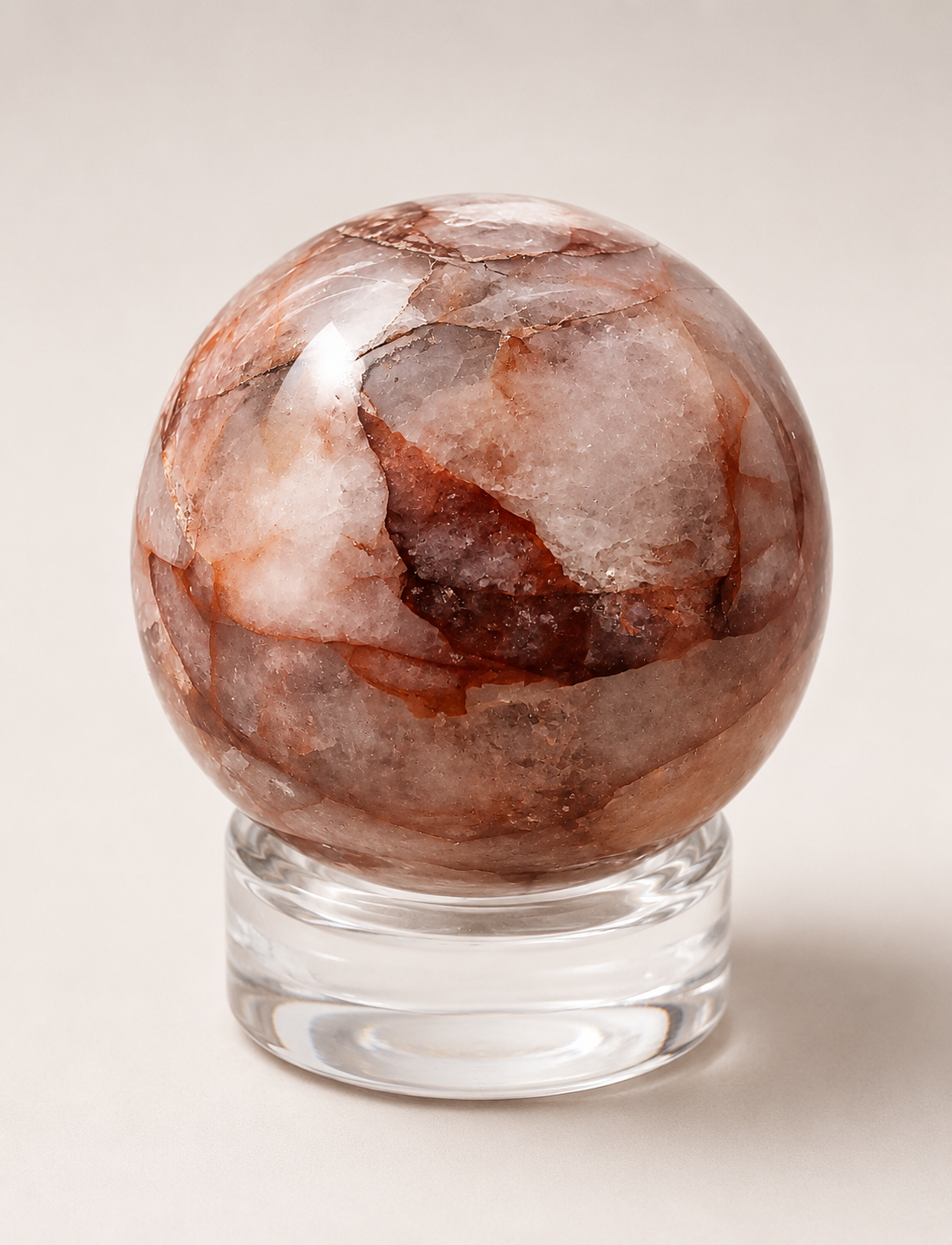 Fire Quartz Sphere