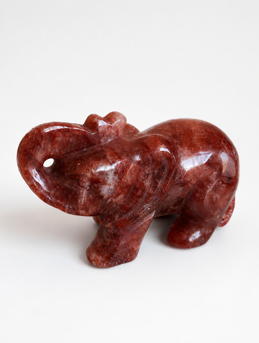 Fire Quartz Elephant