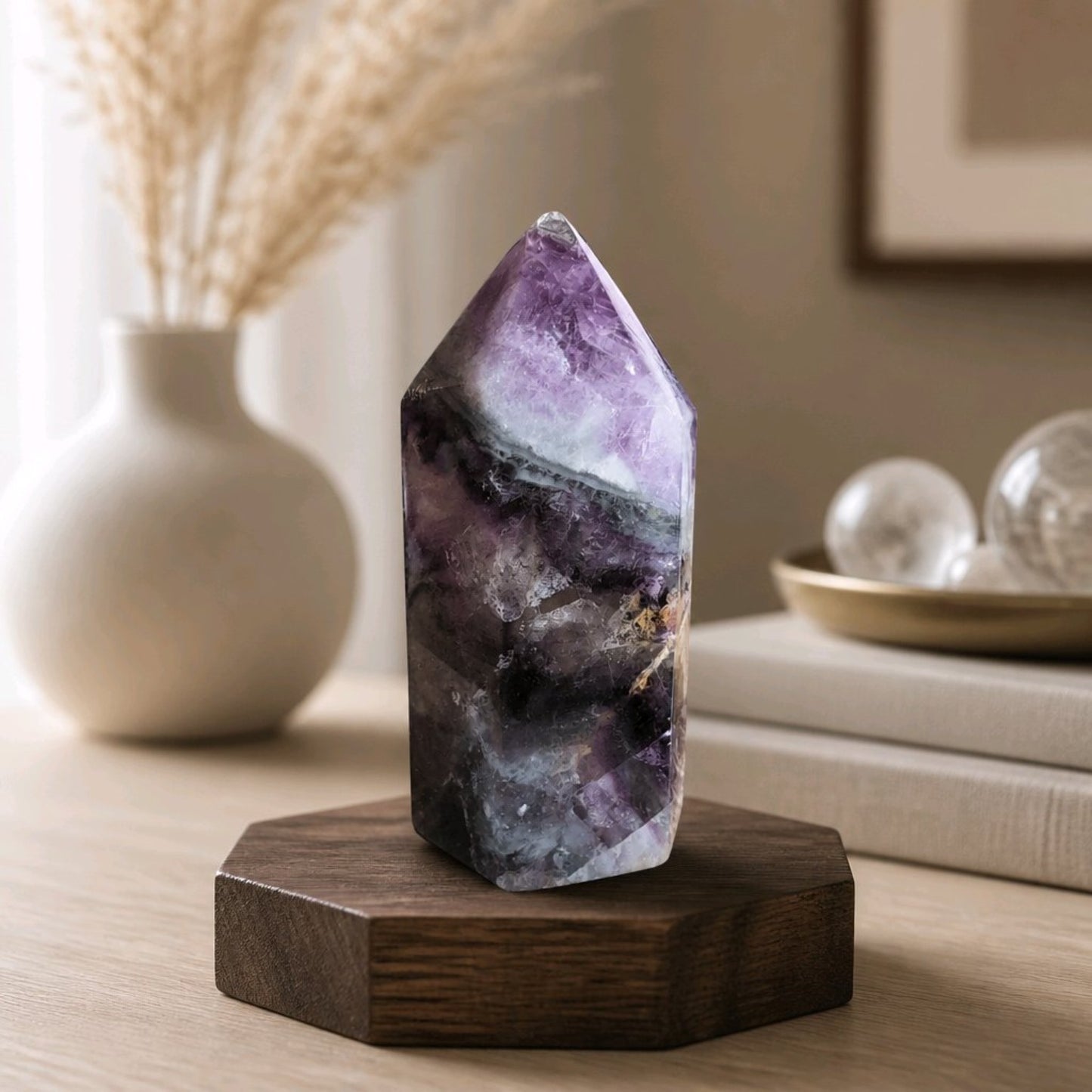 Brazilian Rainbow Fluorite Tower