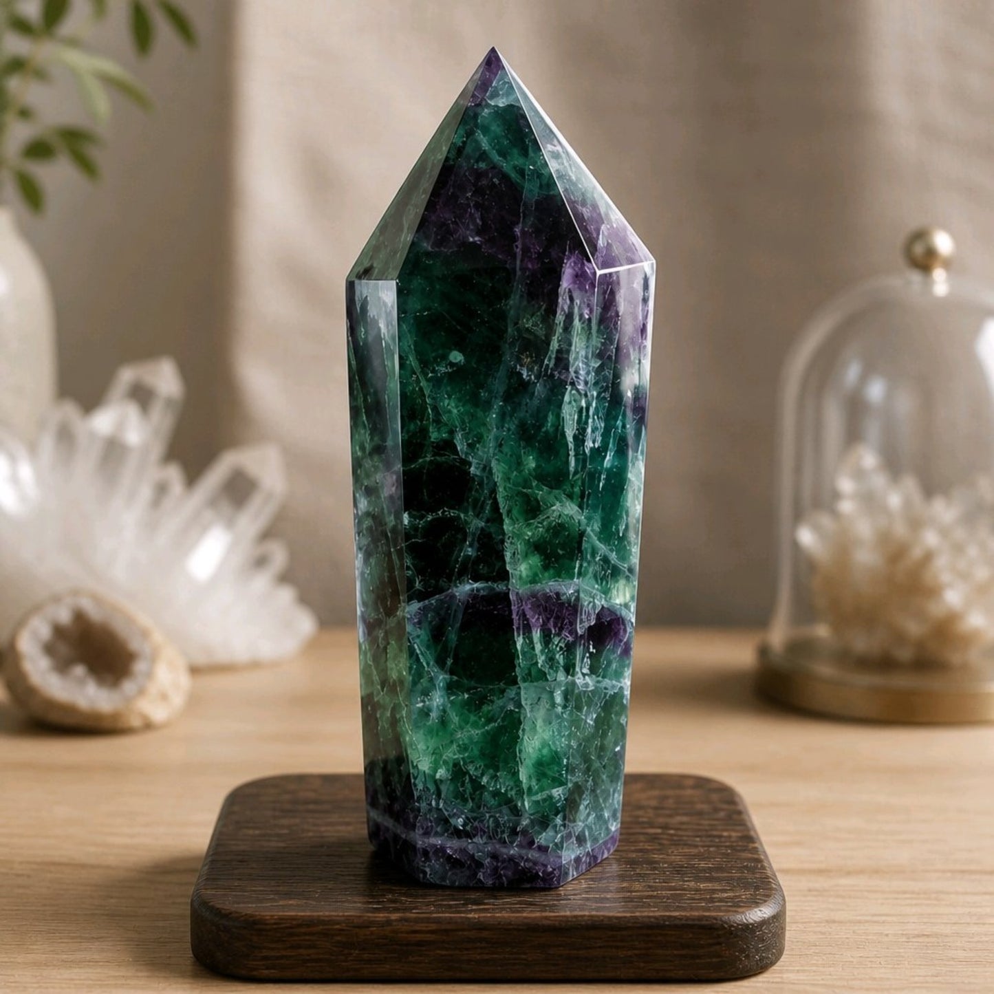 Brazilian Rainbow Fluorite Tower
