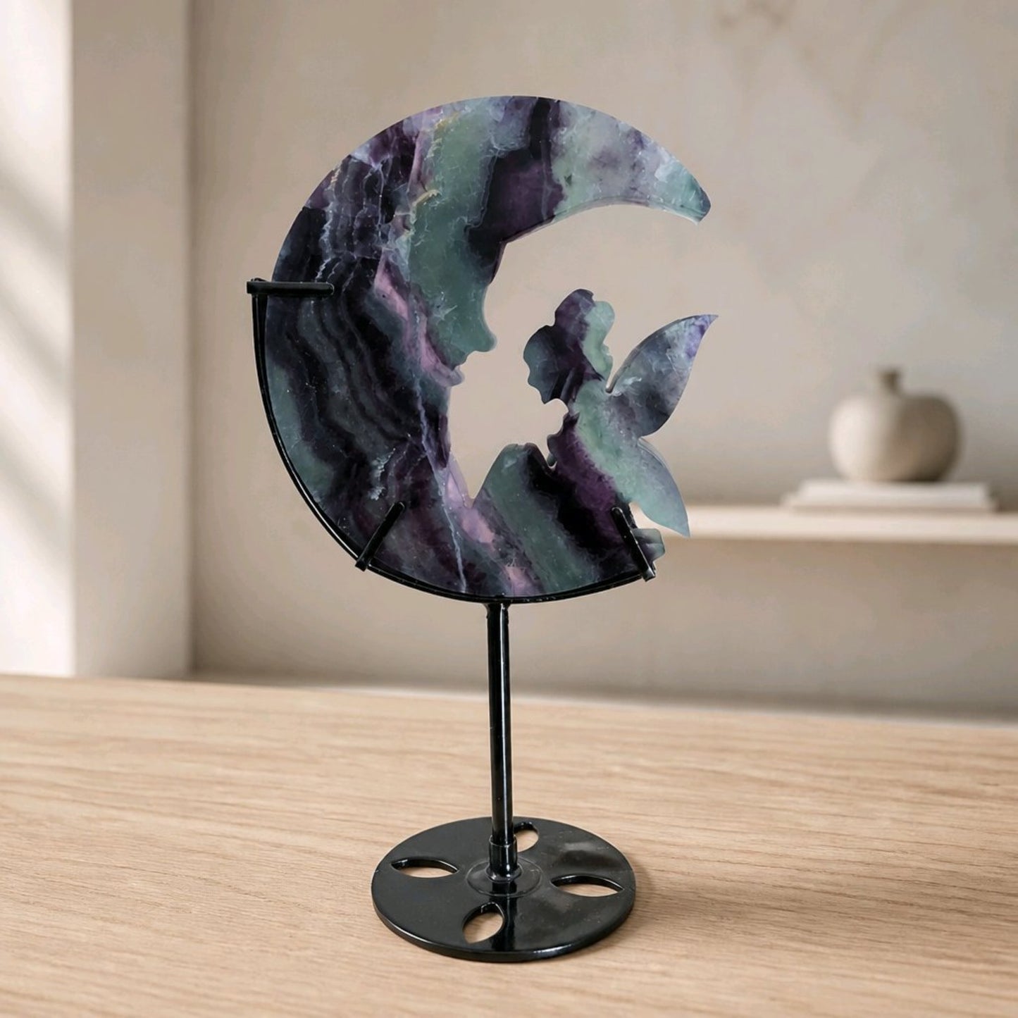 Fairy Moon Crystal Carvings