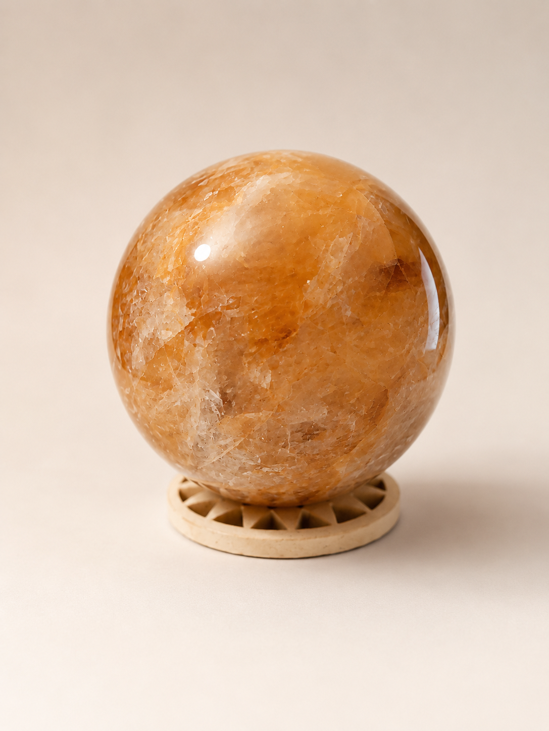 Golden Healer Quartz Sphere