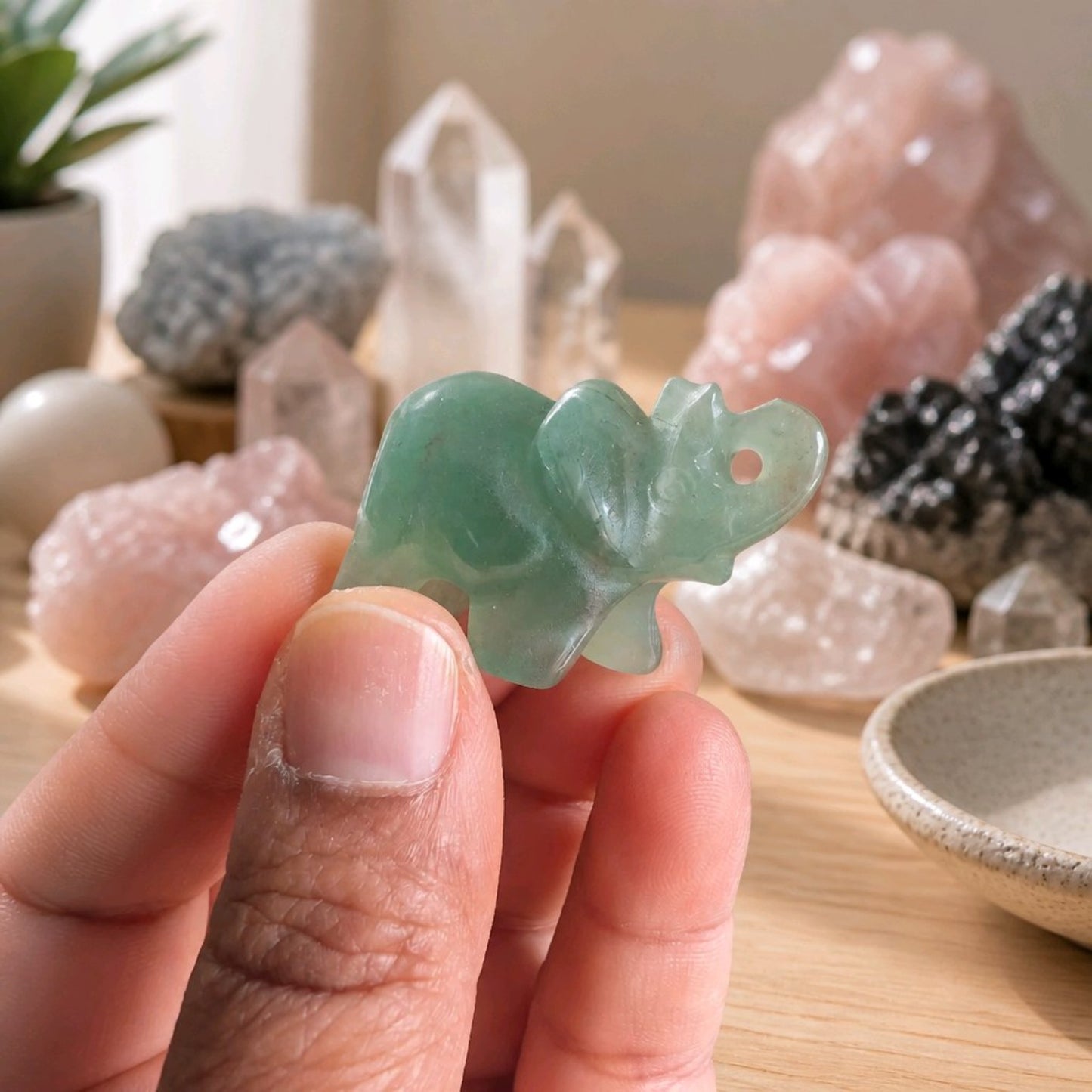 Mini Crystal Elephants