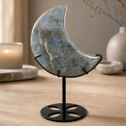 Labradorite Crescent Moon