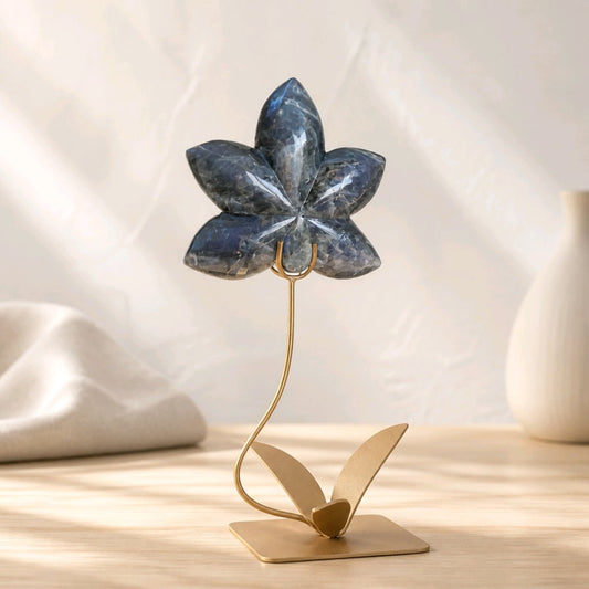 Labradorite Flower Sculpture