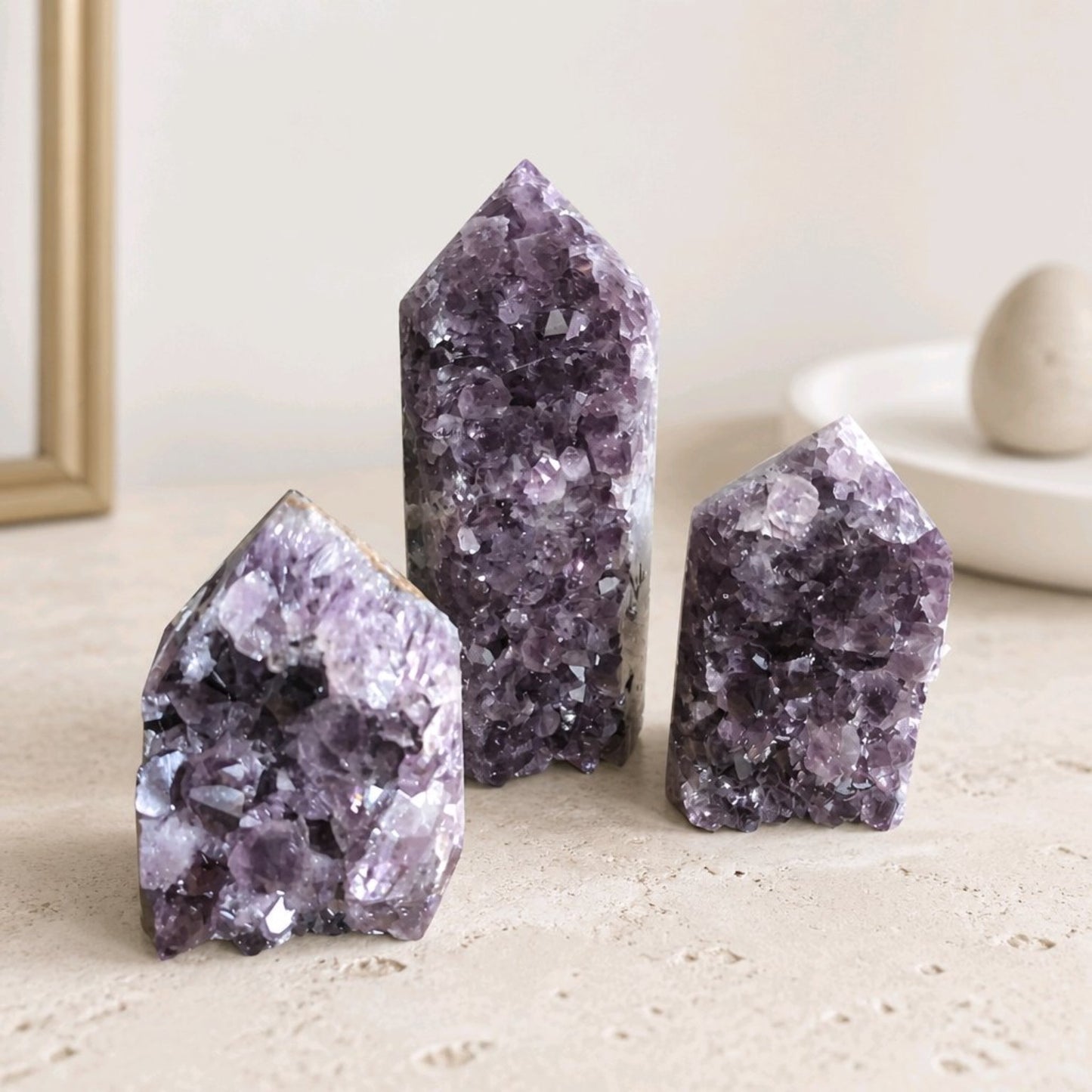 Brazilian Amethyst Druzy Towers