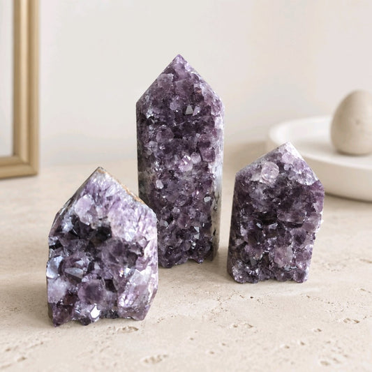 Brazilian Amethyst Druzy Towers