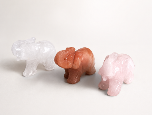 Crystal Elephant Carving