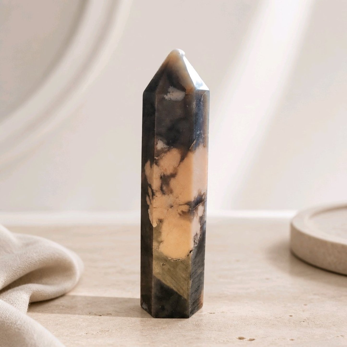 Blue Flower Agate Towers