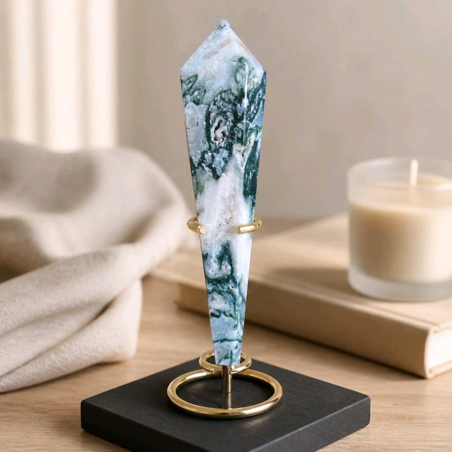 Crystal Wand on Stand