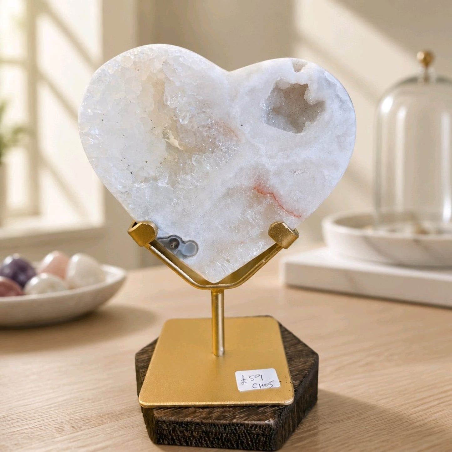 Pink Amethyst Heart – Curated Selection (Medium)