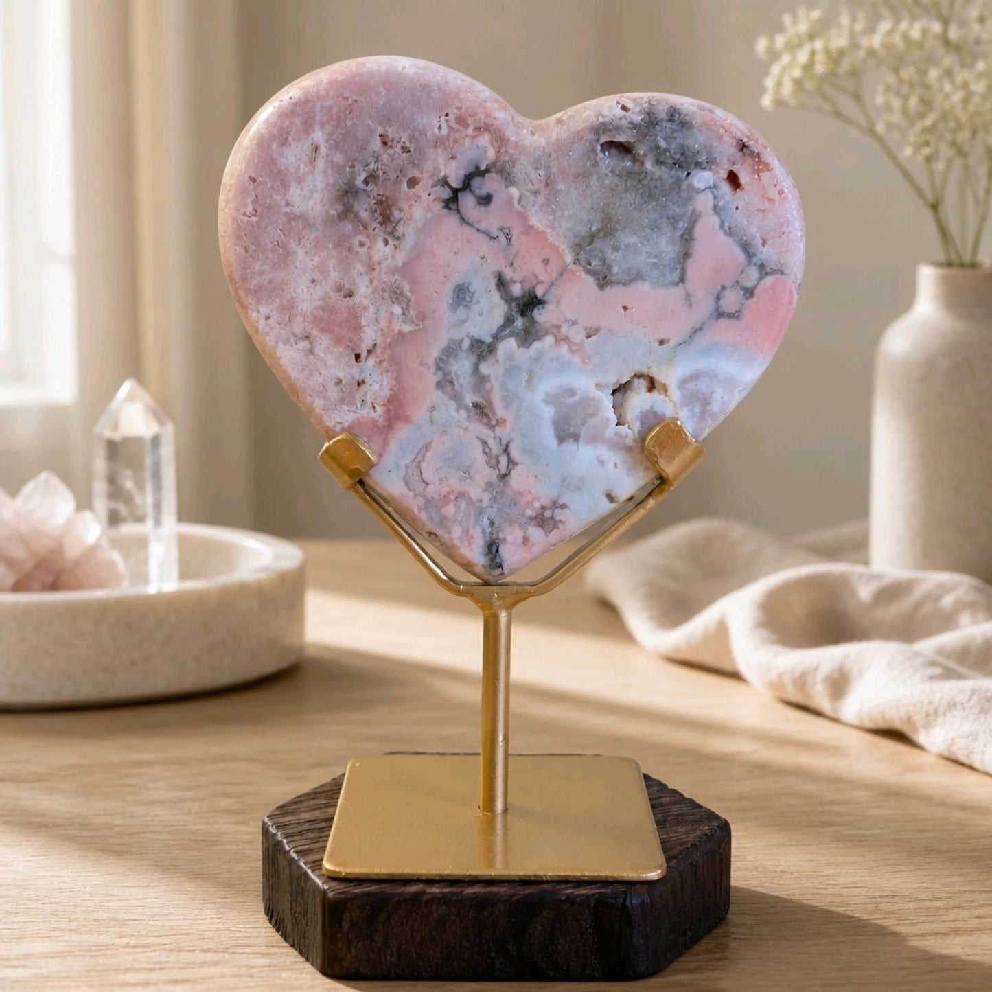 Pink Amethyst Heart – Curated Selection (Medium)