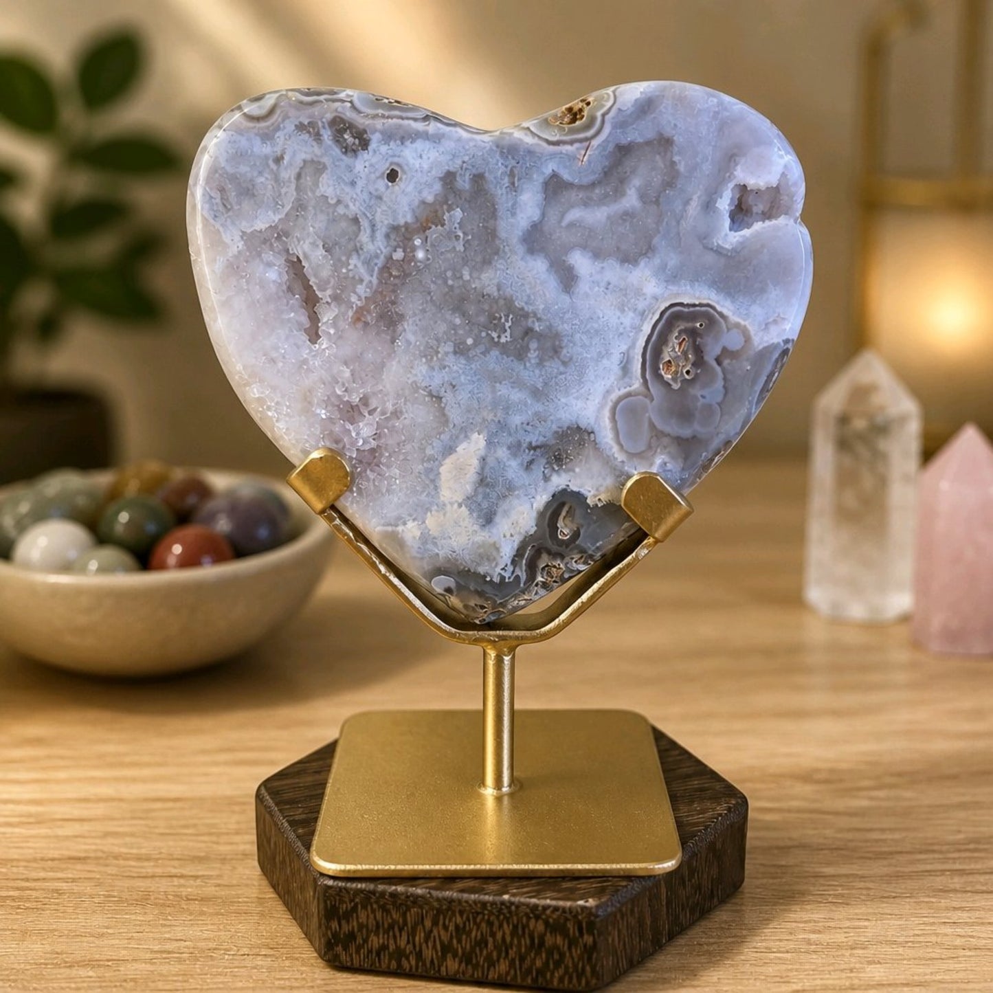 Pink Amethyst Heart – Curated Selection (Medium)