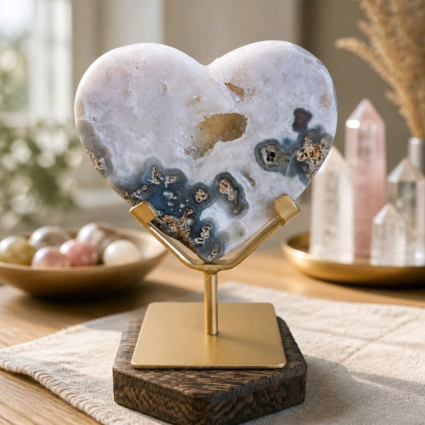 Pink Amethyst Heart – Curated Selection (Medium)