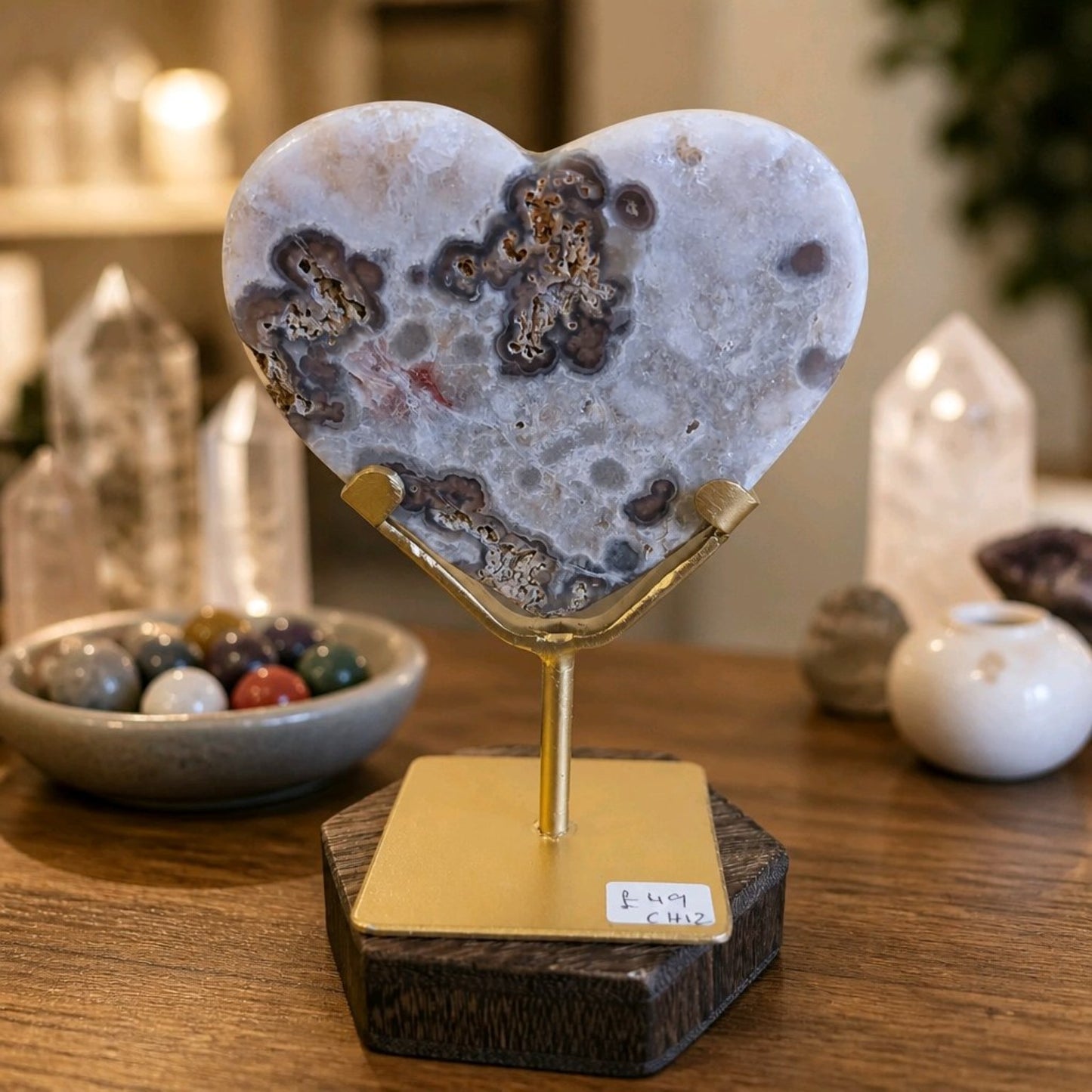 Pink Amethyst Heart – Curated Selection (Medium)