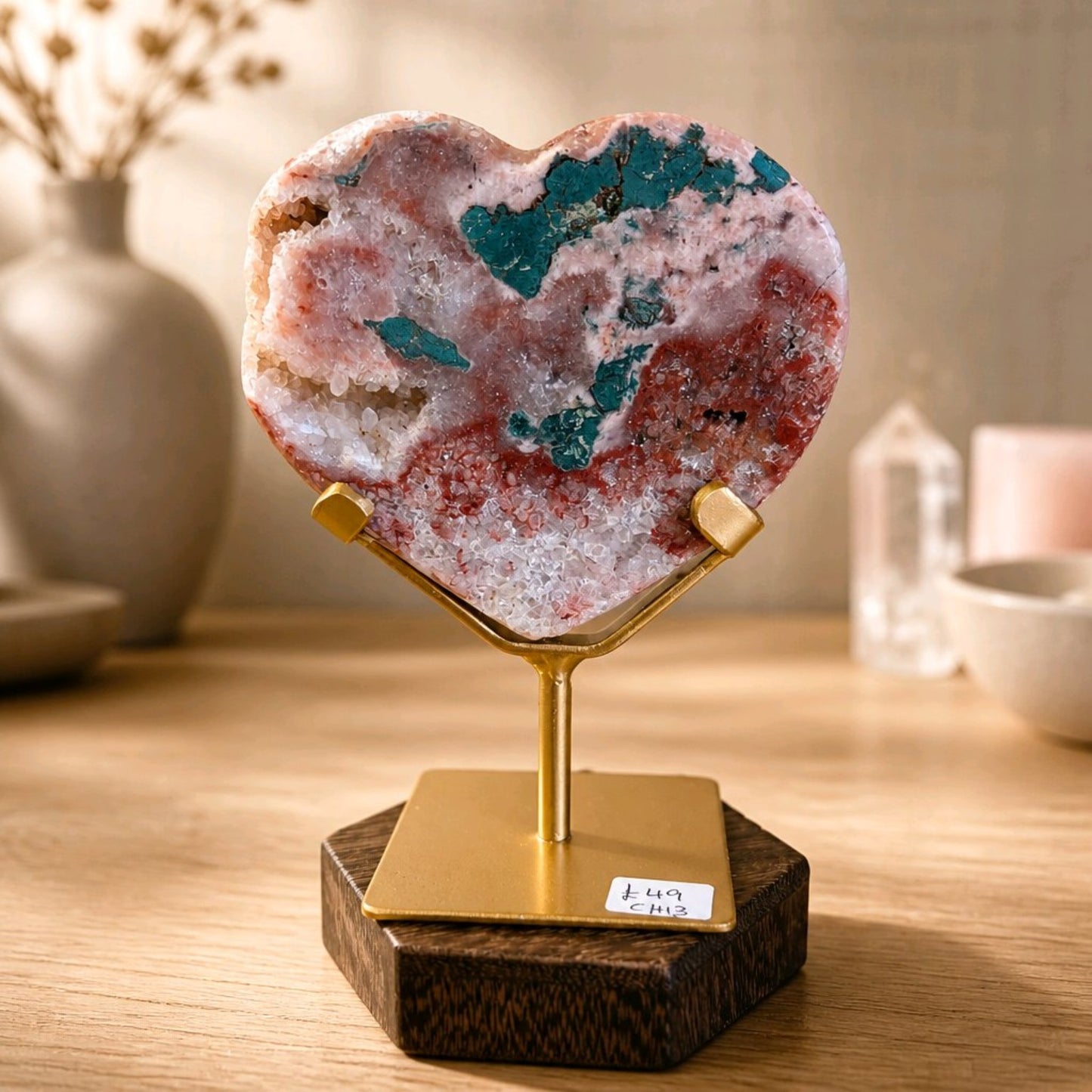 Pink Amethyst Heart – Curated Selection (Medium)