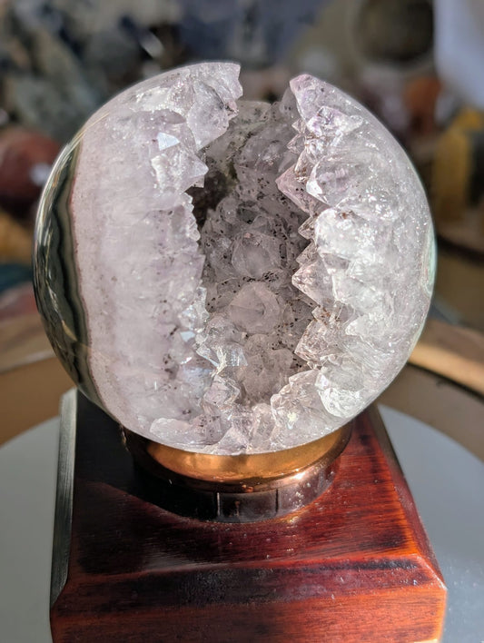 Frosted Uruguay Amethyst Sphere