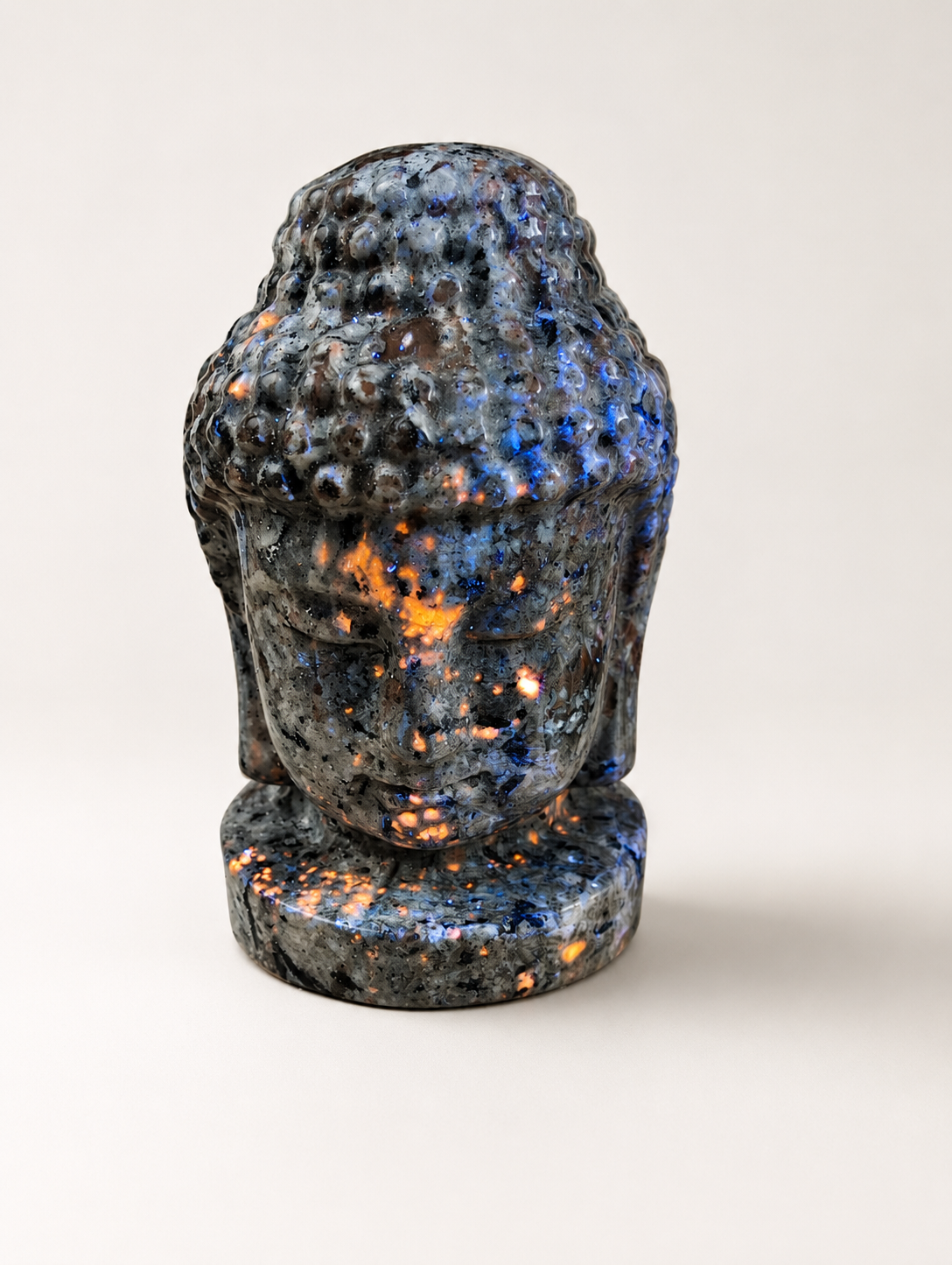 Yooperlite Buddha Heads