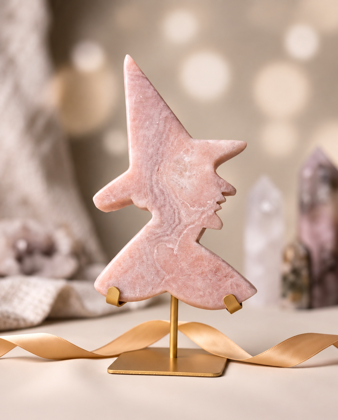 Pink amethyst witch